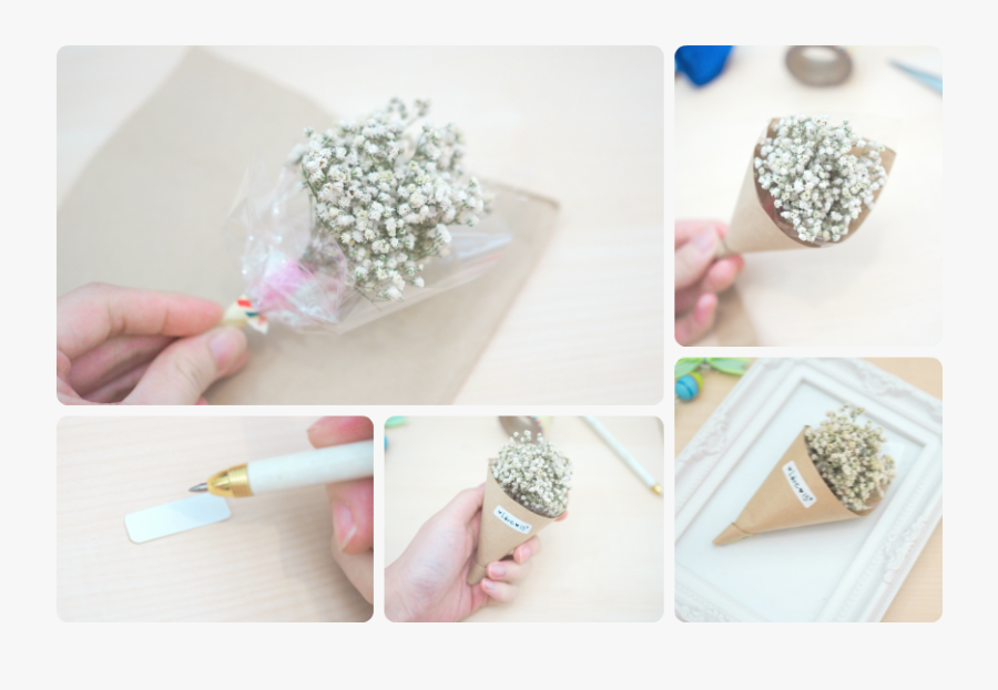 Mini Baby Breath Bouquet, Transparent Clipart
