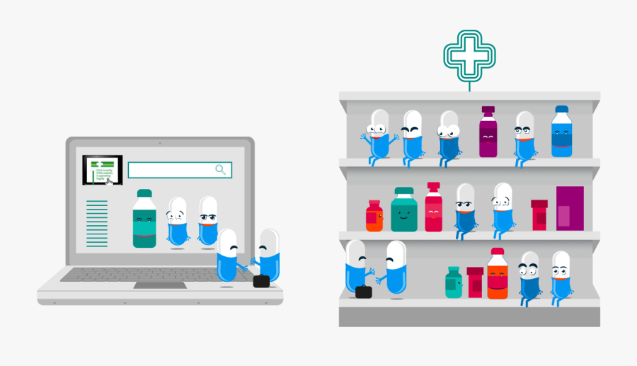 Illu Shelves - Medicinal Product, Transparent Clipart