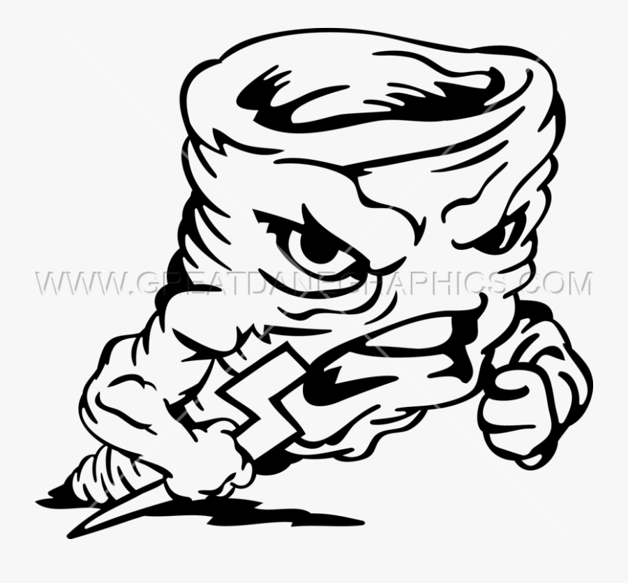 Angry Tornado Production Ready - Easy Tornadoes Drawing, Transparent Clipart