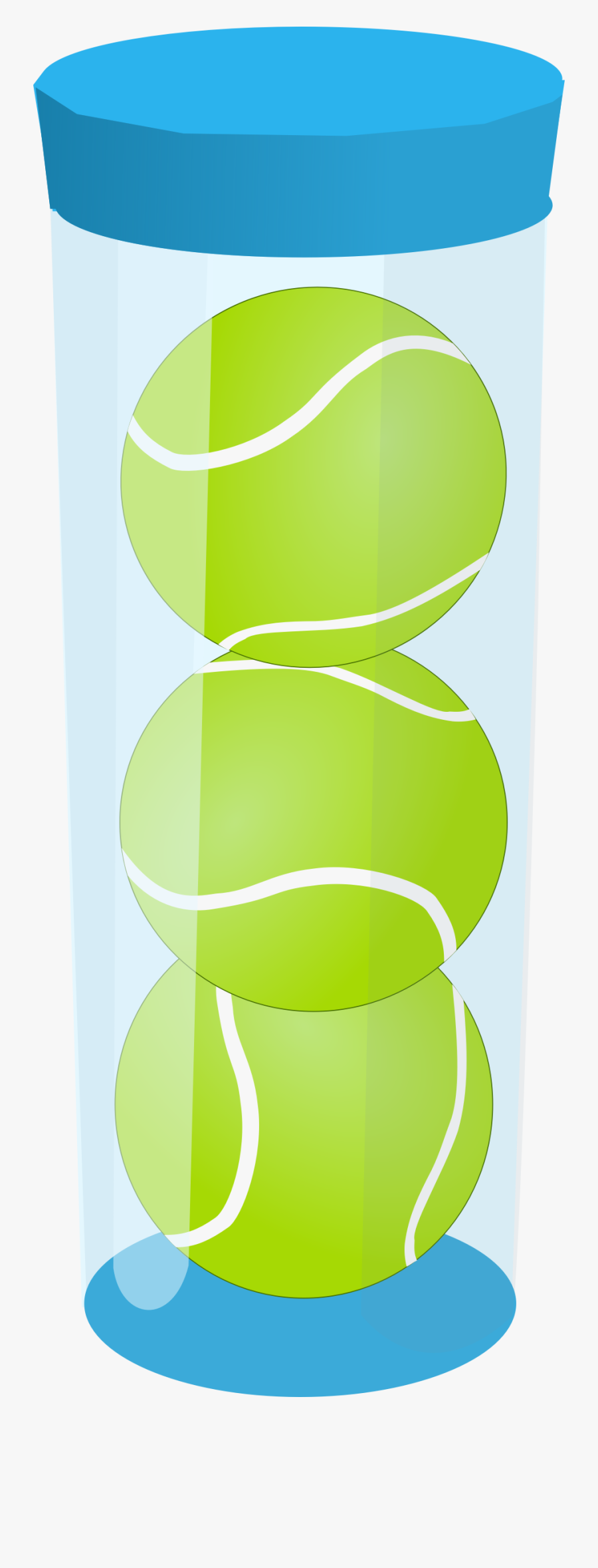 Tennis Ball Clipart Big Small Ball - Can Of Tennis Balls Clipart, Transparent Clipart