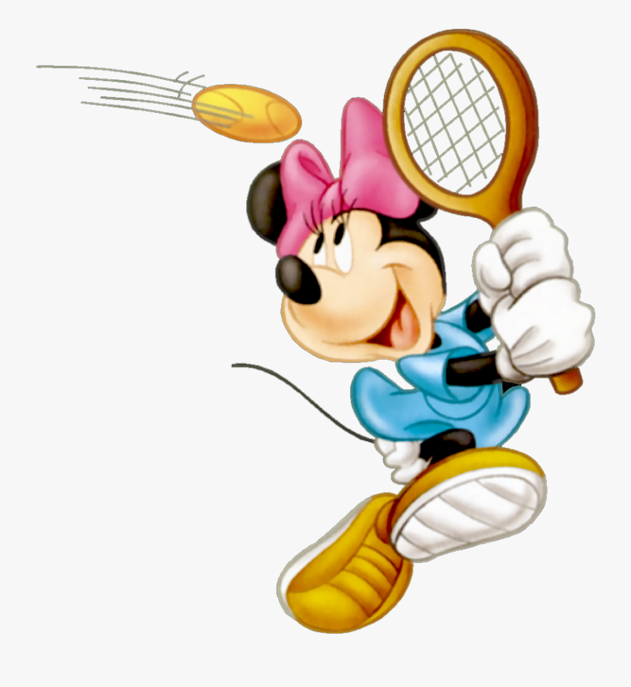 Kid Clipart Tennis - Minnie Mouse Tennis, Transparent Clipart