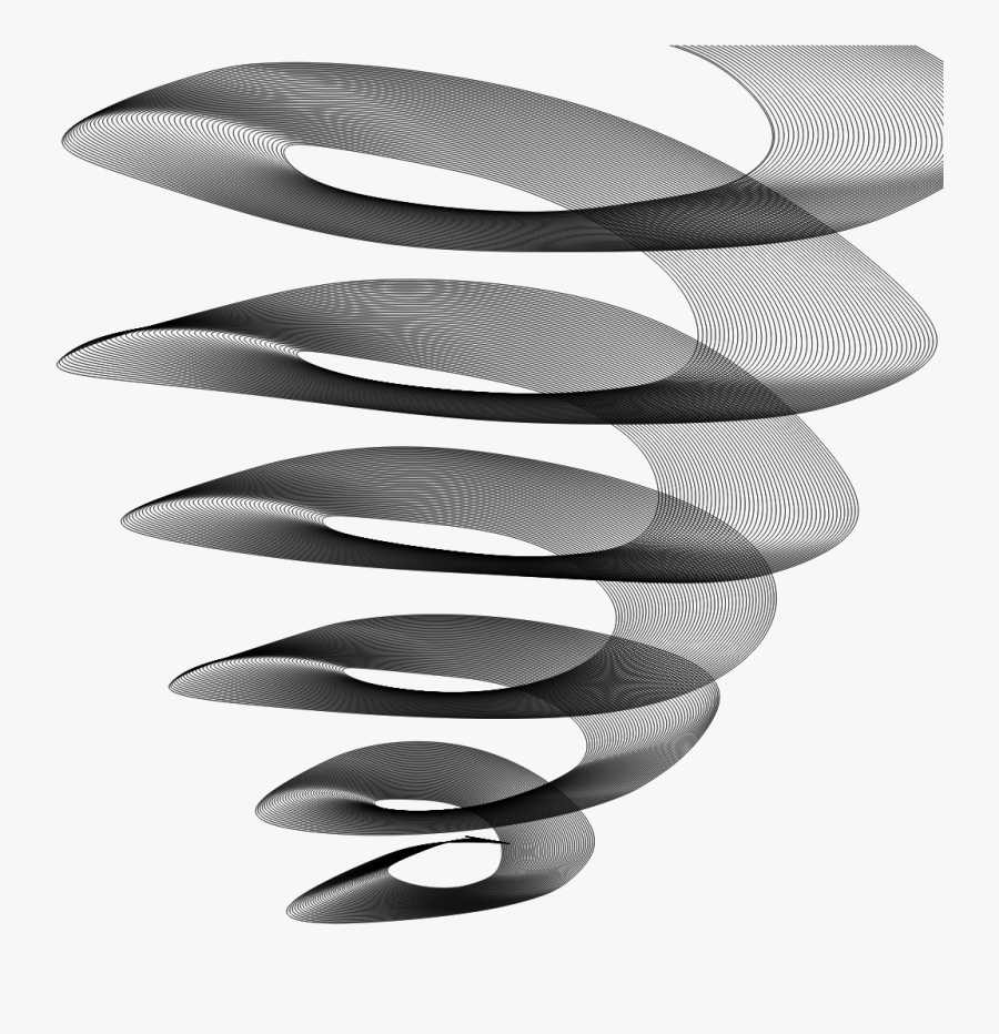 Tornado Drawing Draw Dibujo - Monochrome, Transparent Clipart