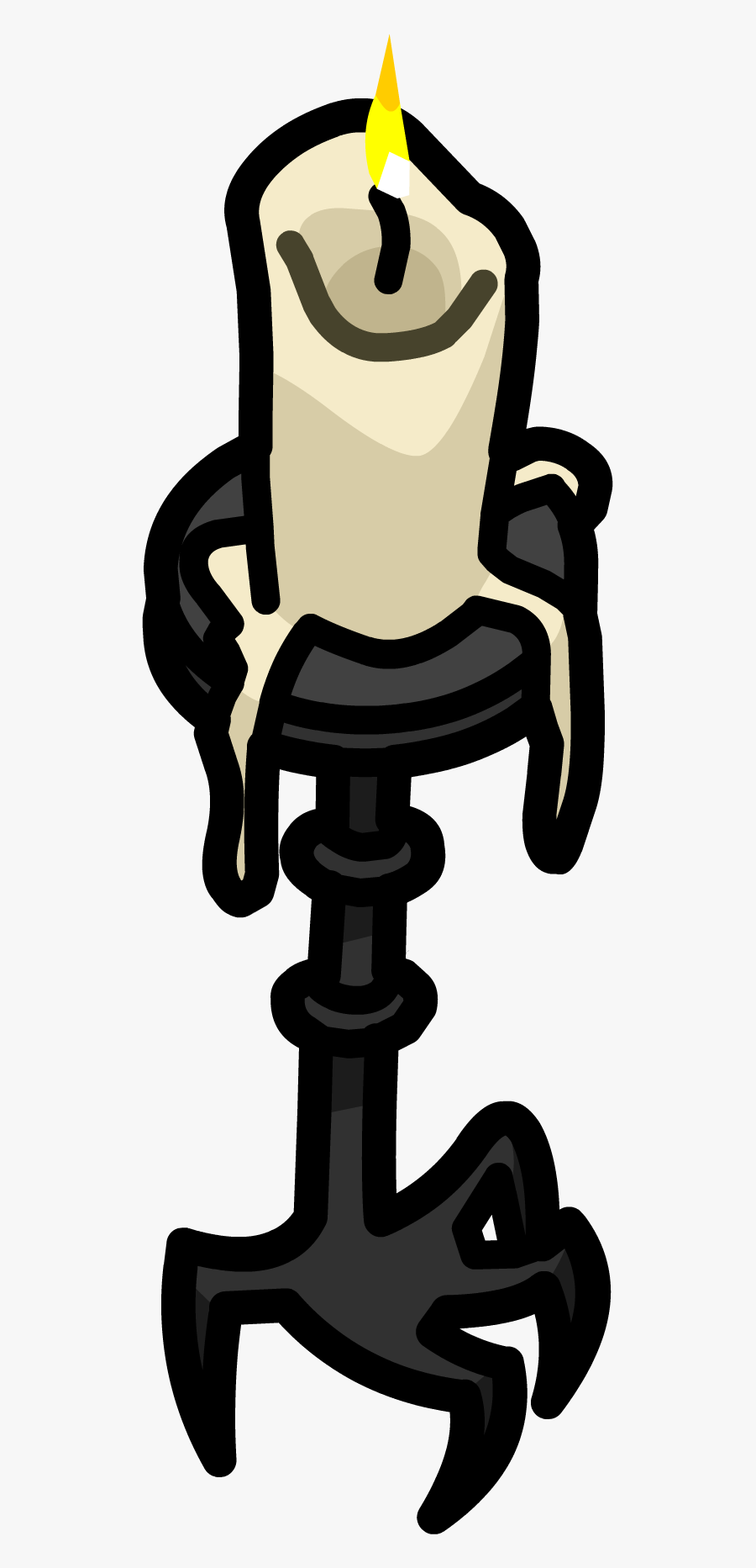 Gothc Clipart Candle - Gothic Candle Png, Transparent Clipart