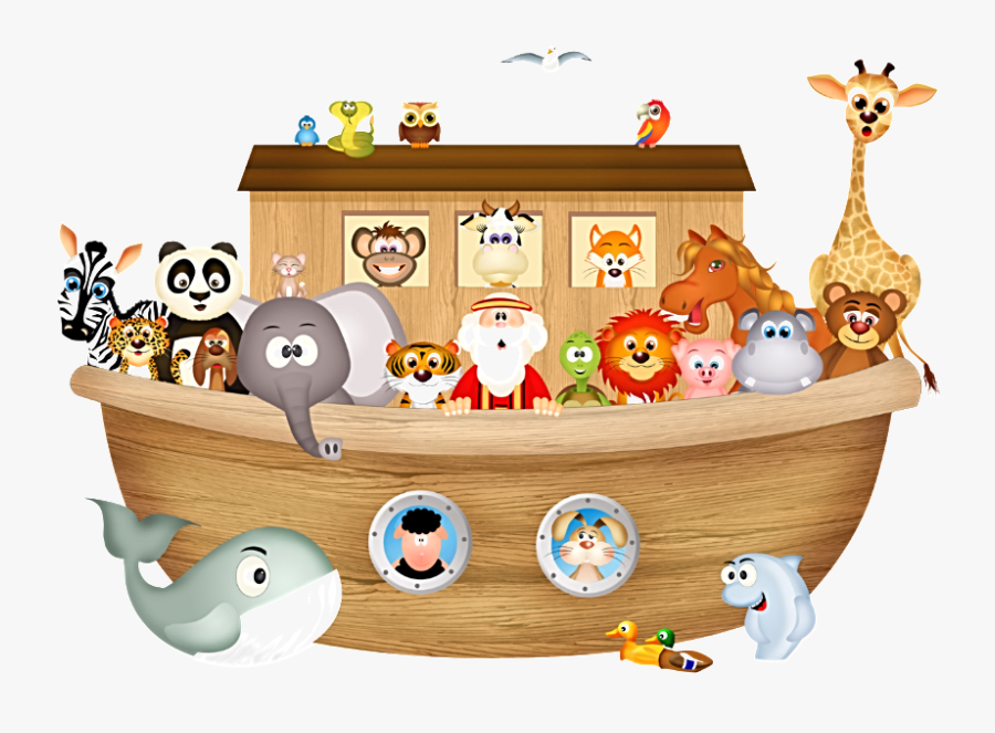 Cartoon Cute Noah's Ark, Transparent Clipart