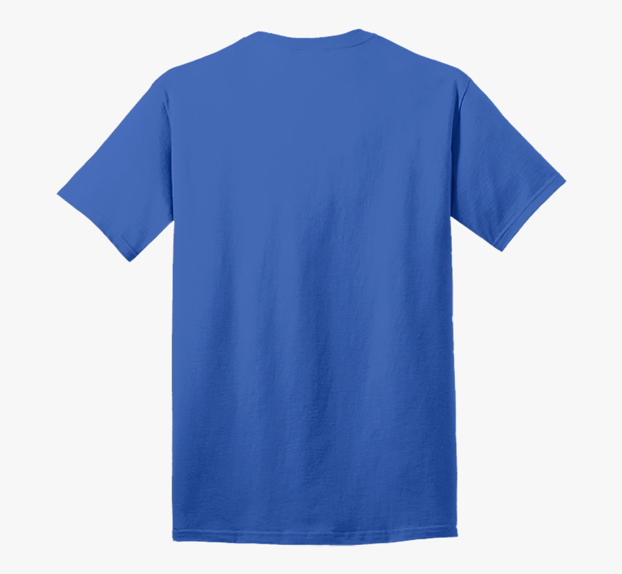 Blue Blank T Shirt Clipart , Png Download - Carolina Blue T Shirt Back, Transparent Clipart