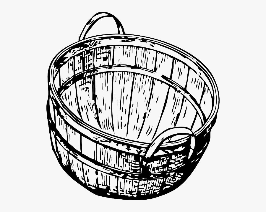 Picnic Basket Clipart Circular Basket - Basket Clip Art, Transparent Clipart