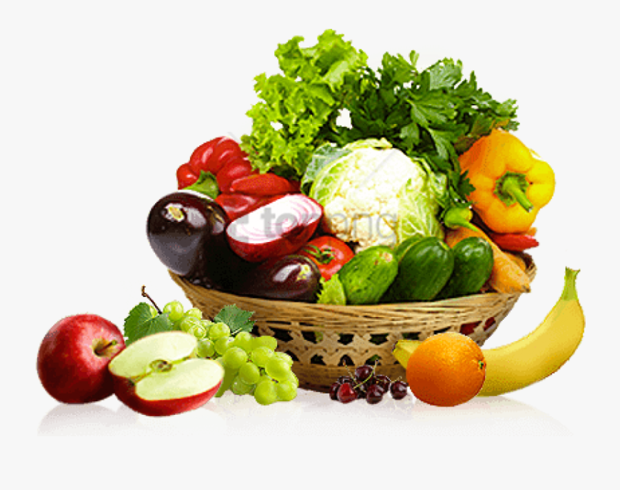 Fruits And Vegetables Basket Png - Transparent Fruits And Vegetable Background Png, Transparent Clipart