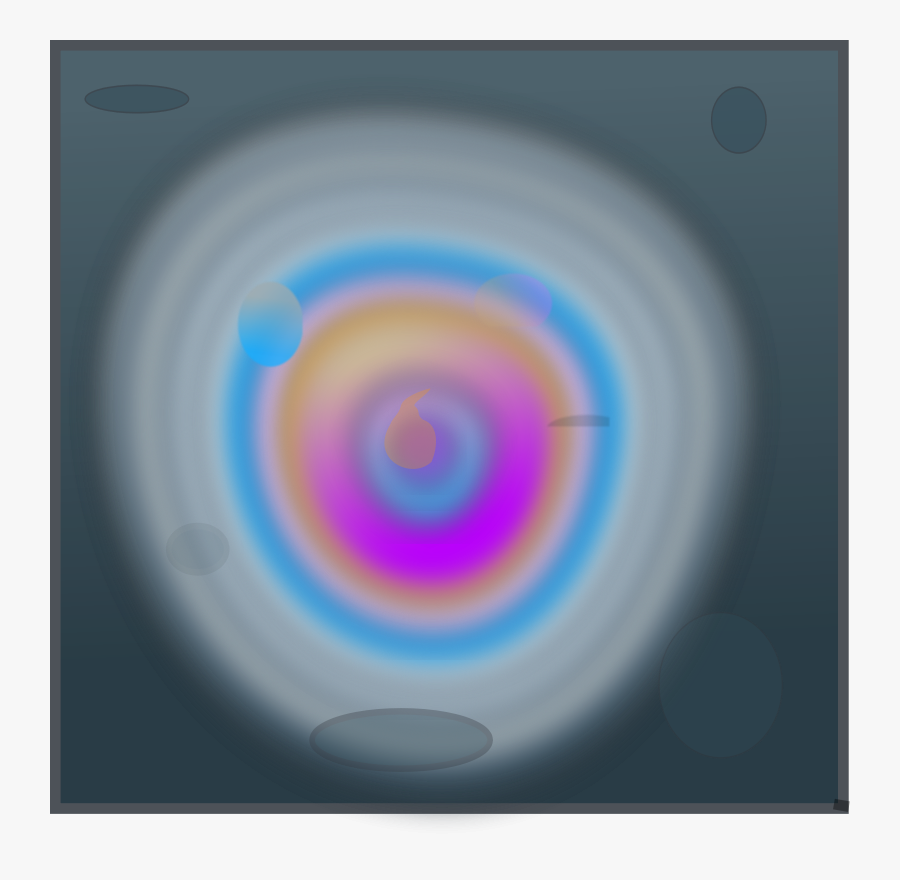 Oil Spill - Circle, Transparent Clipart