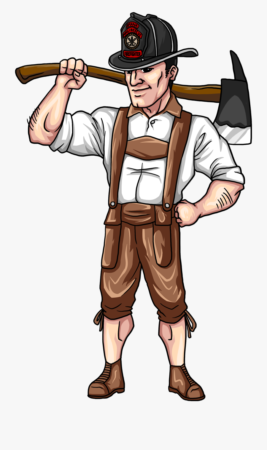 Amana Fire Rescue - Cartoon, Transparent Clipart