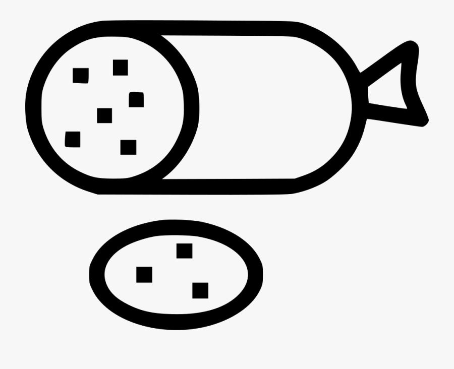 Salami Sausage Meat Italian Comments - Колбаса Иконка, Transparent Clipart