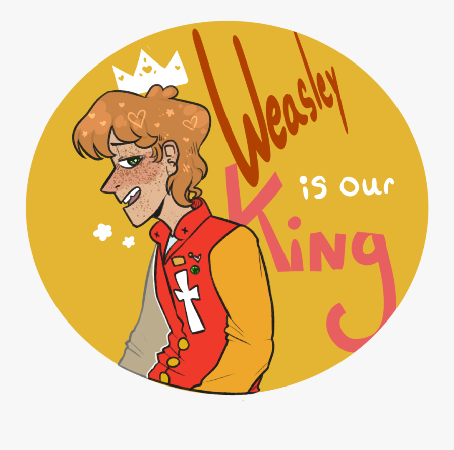 Ronald Weasley Our King - Cartoon, Transparent Clipart