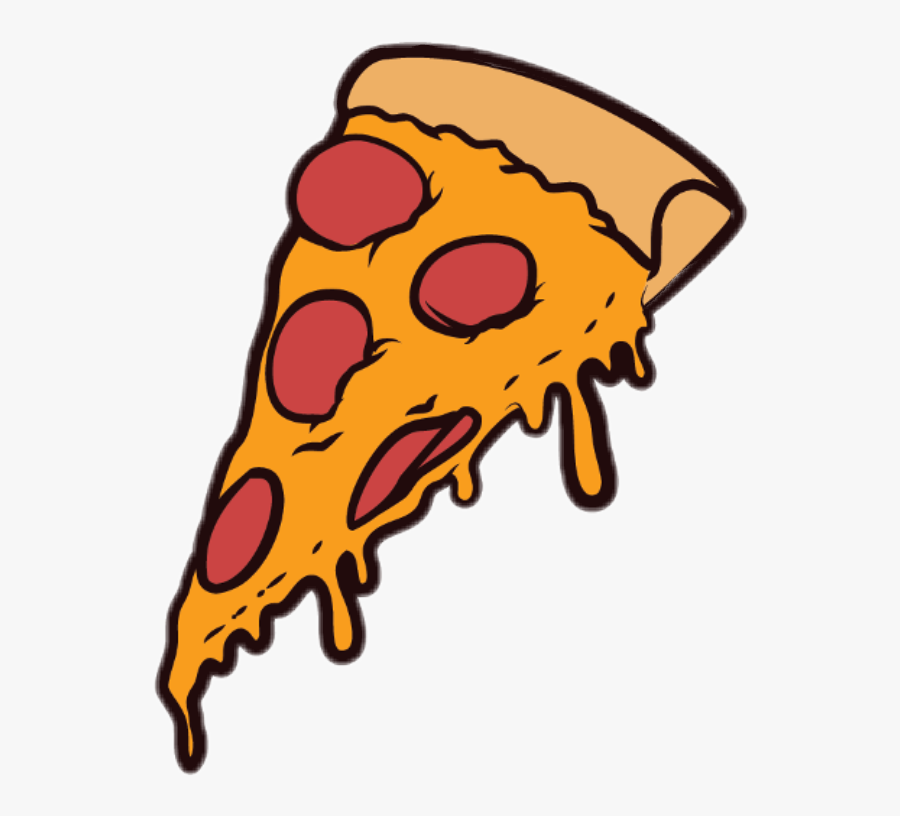 #pizza #stück #salami - Cartoon Pizza Transparent, Transparent Clipart