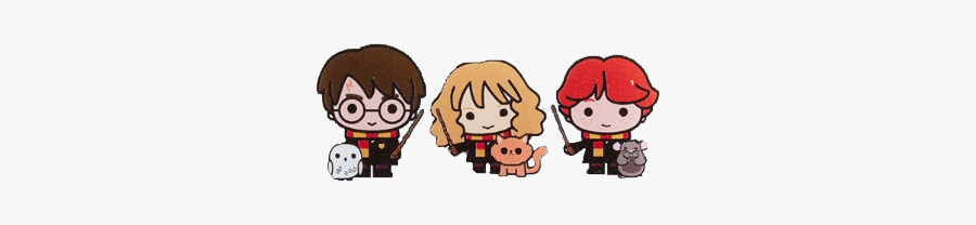 #harrypotter #hermine #hermionegranger #ron #ronweasley - Cartoon, Transparent Clipart