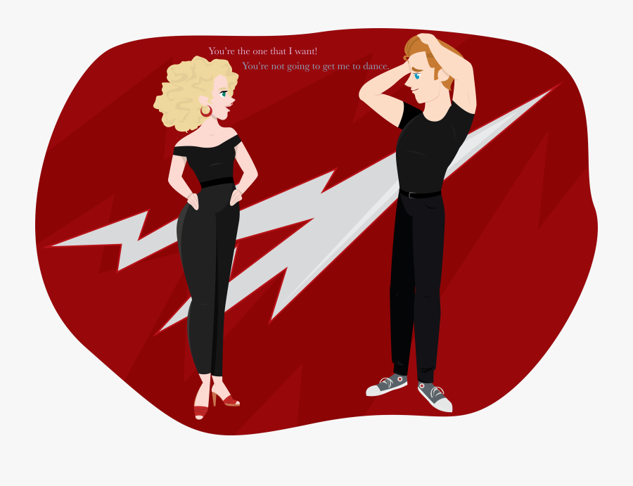 Cartoon Danny And Sandy, Transparent Clipart