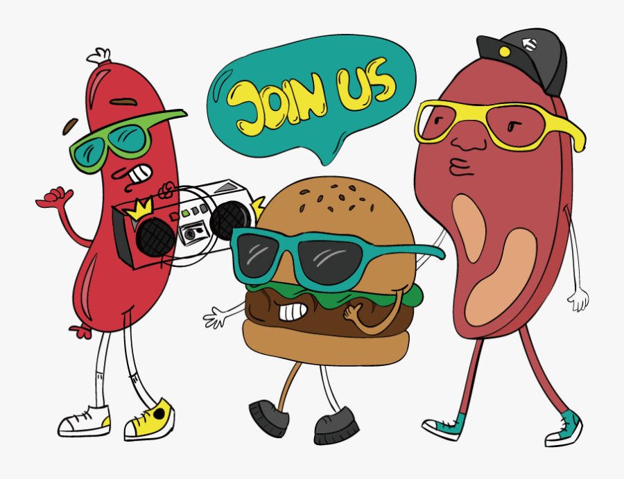 Clip Art Barbecue Cartoon Images - Cartoon Transparent Background Bbq, Transparent Clipart