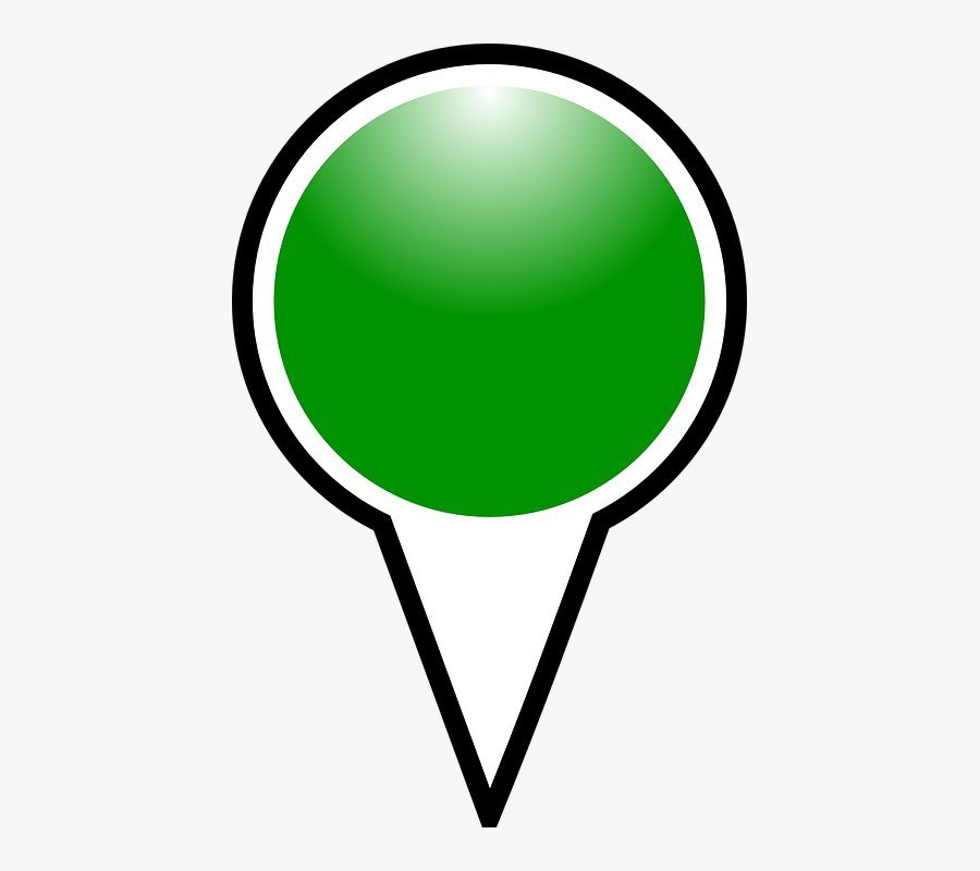 Free Photo Shiny Map - Point Icon Green Png, Transparent Clipart