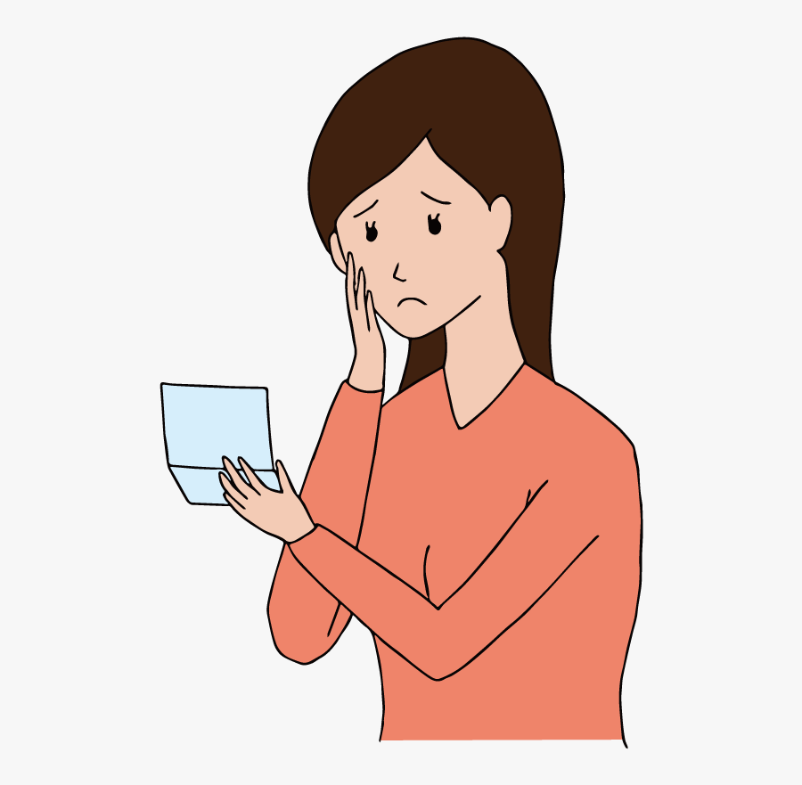 A Woman Who Care About Her Skin - Cartoon, Transparent Clipart