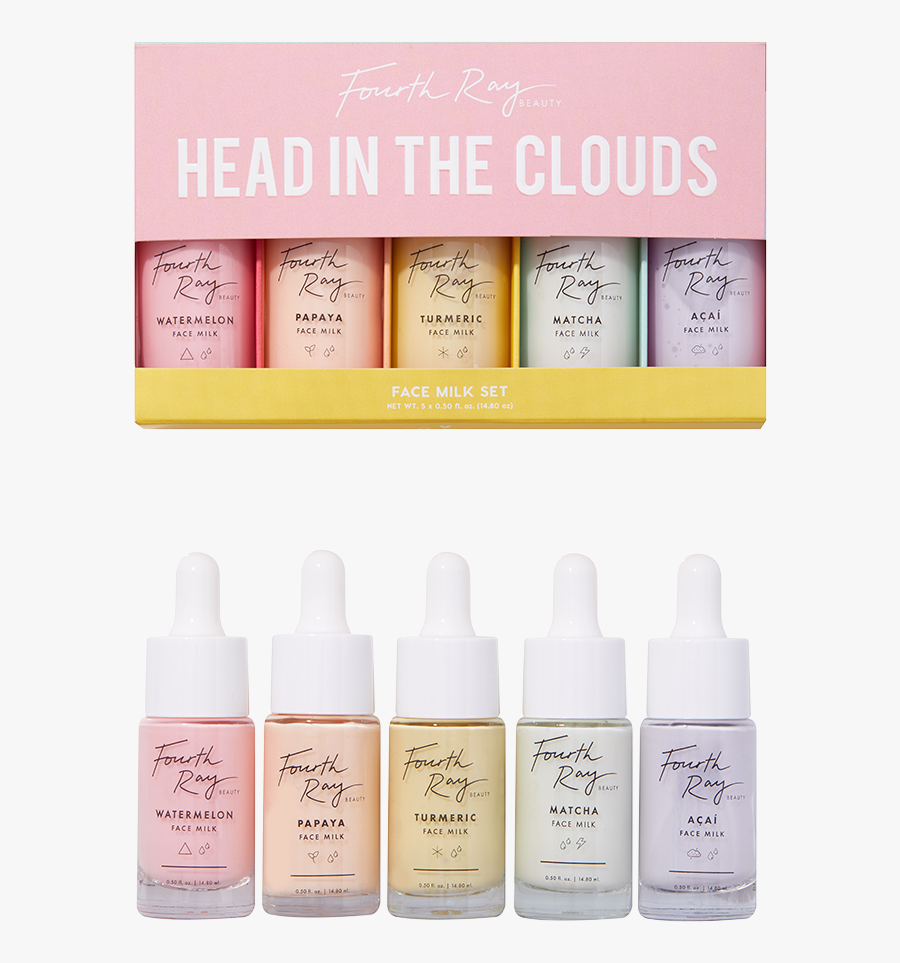 Head In The Clouds Face Milk Skincare Kit - Fourth Ray Beauty Face Milk, Transparent Clipart