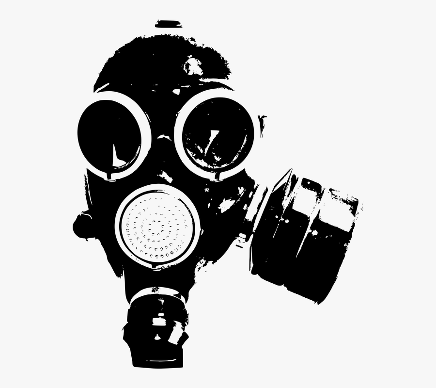Biohazard Symbol Clipart Gas Mask - Gas Mask Art Png, Transparent Clipart