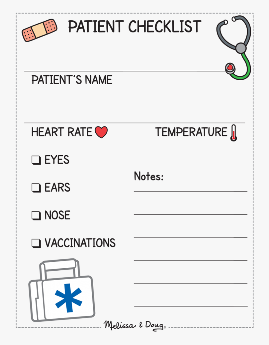Doctors Check Up Sheet, Transparent Clipart