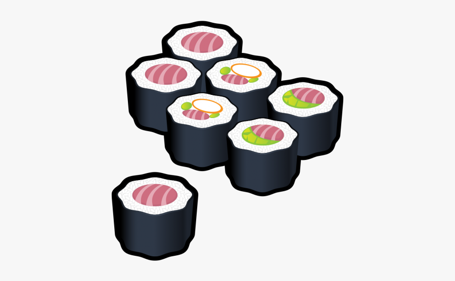 Japanese Food Clipart Transparent Background - California Roll, Transparent Clipart