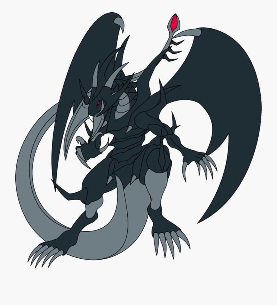 Red Eyes Black Sword Dragon Concept By Malganis-lefay - Dragon Negro De Ojos Rojos Png, Transparent Clipart