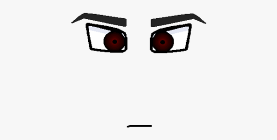 Dark Clipart Red Eyes Roblox Face Template Free Transparent