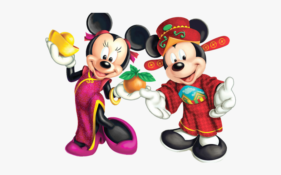 Japanese Food Clipart Minnie Mouse - Mickey Mouse Lunar New Year, Transparent Clipart