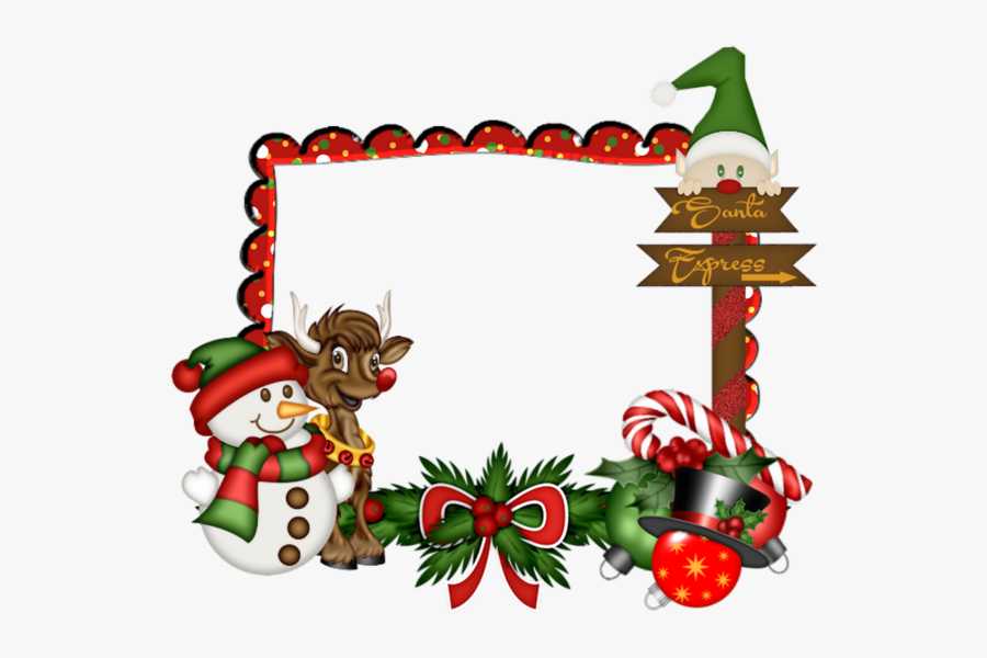 Frames Amp Borders - Cadre Pere Noel Png, Transparent Clipart