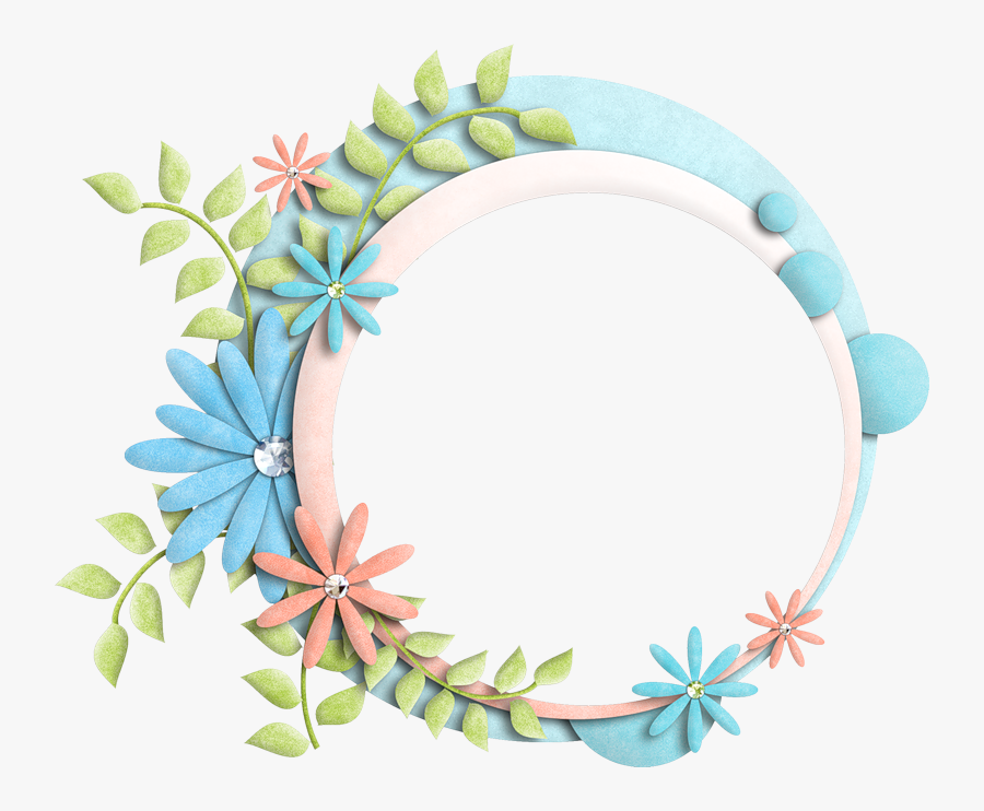 B *✿* Ocean Adventure - Flower Frame Png Transparent Background, Transparent Clipart