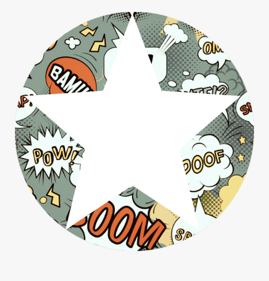 Background Round Circle Star Comic Wlka Clipart , Png, Transparent Clipart