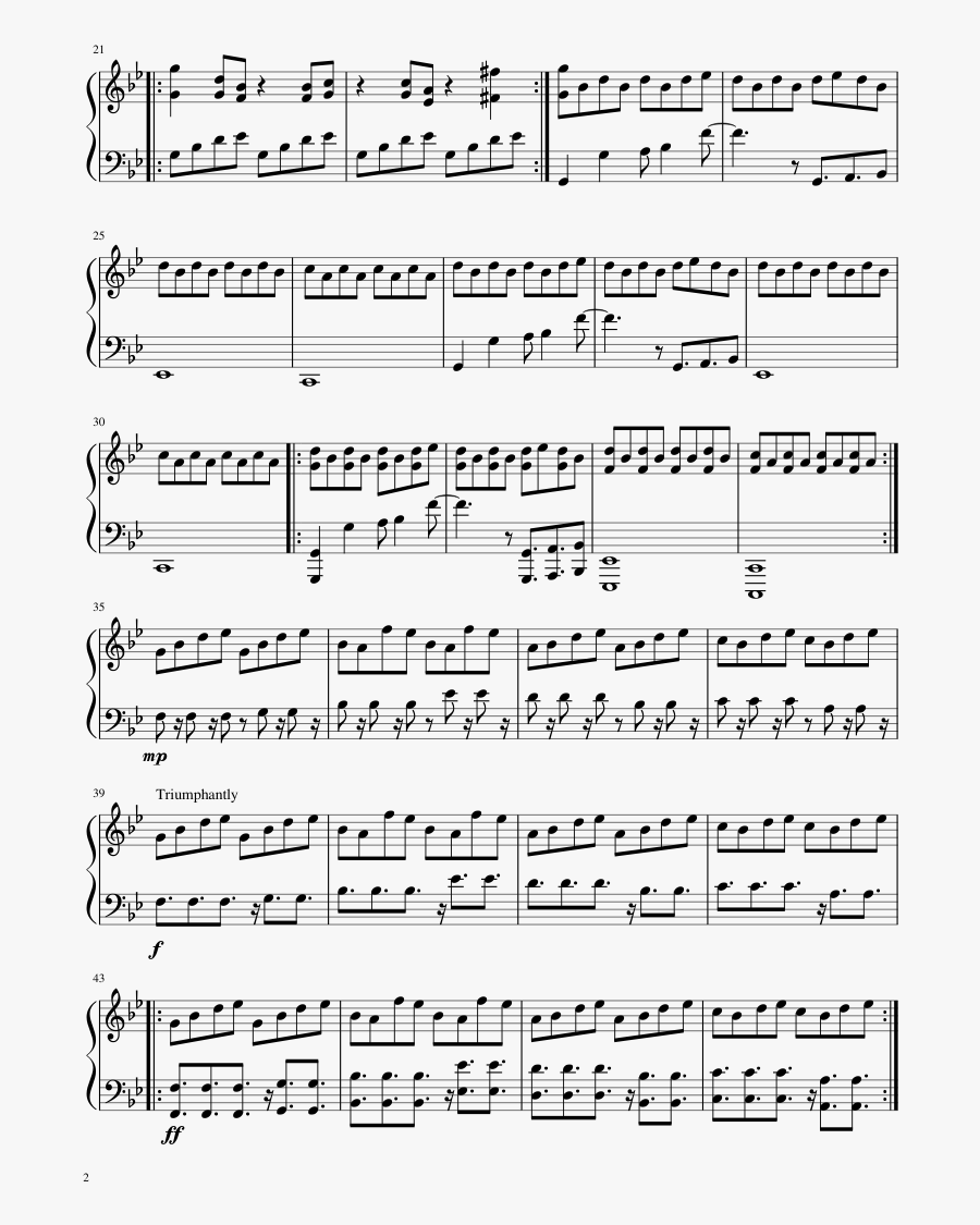 Clip Art Arms Outstretched - Adventure Zone Sheet Music, Transparent Clipart