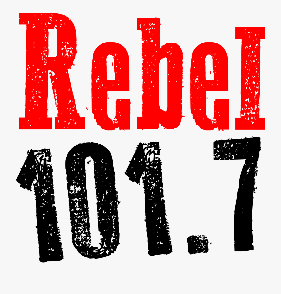 Rebel Logo - White - Rgb - Rebel 101 - 7 Logo Clipart - Rebel 101.7 Logo, Transparent Clipart