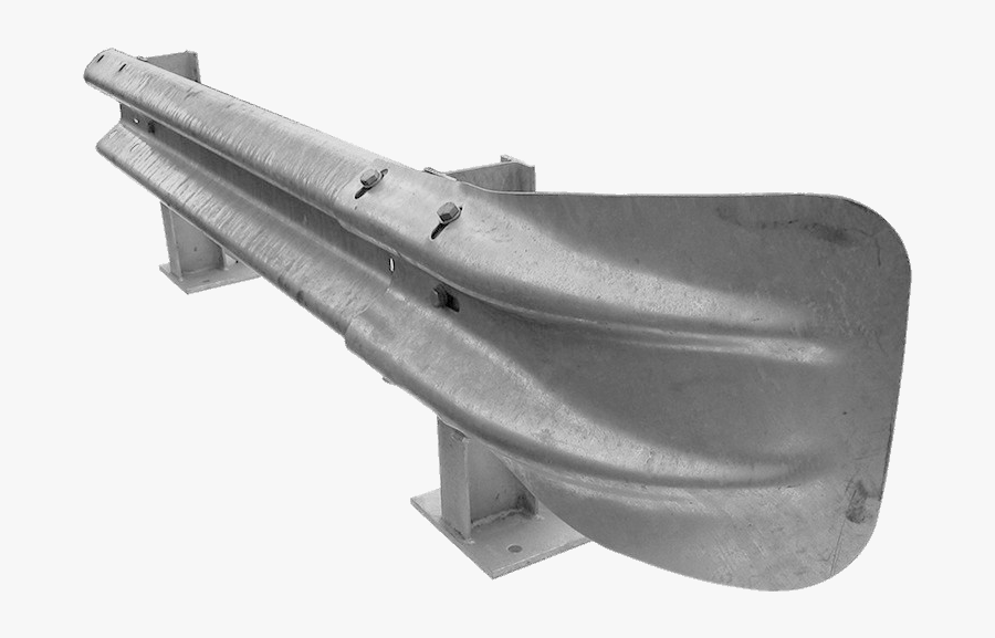 Crash Barrier For Highway - Crash Barrier Fishtail End Type, Transparent Clipart