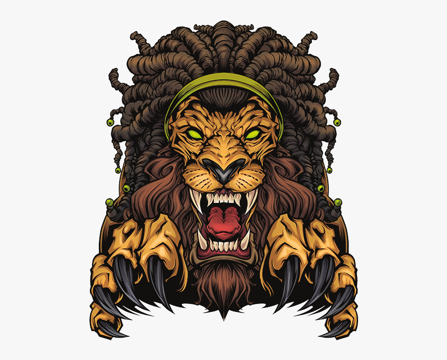 Transparent Dreadlocks Png - Flyland Designs Lion, Transparent Clipart