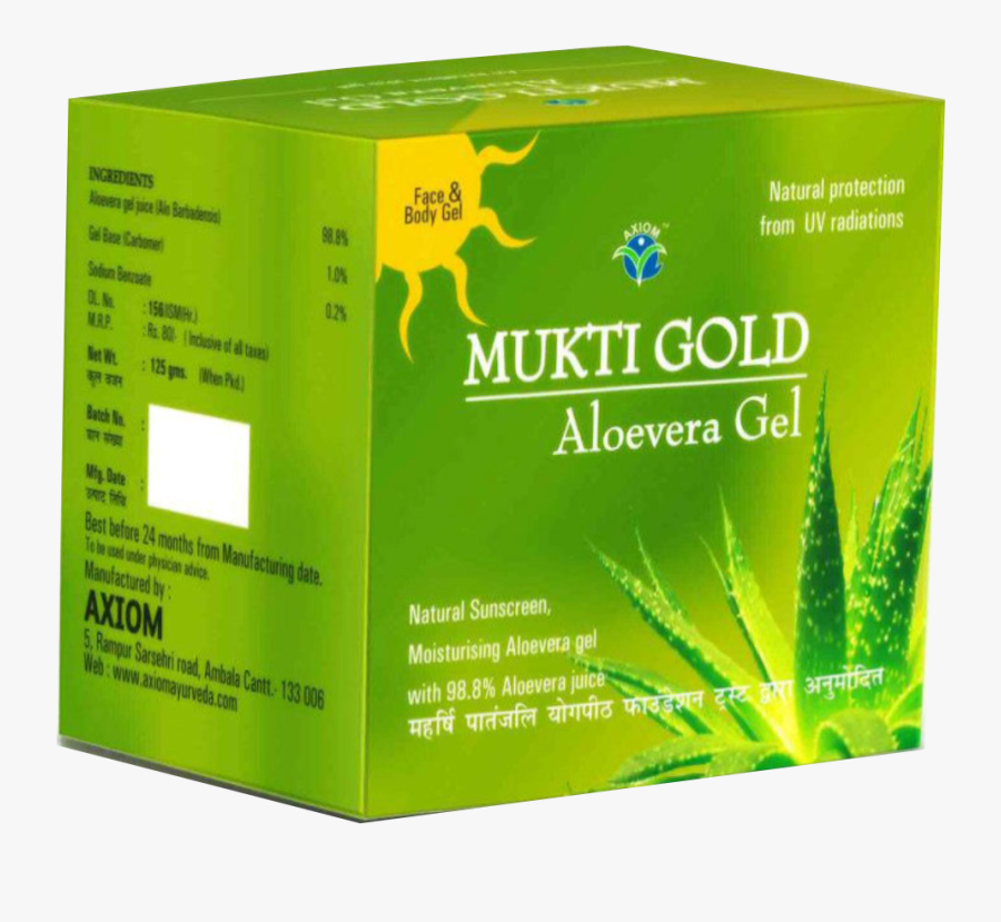 Mukti Gold Aloe Vera Gel, Transparent Clipart