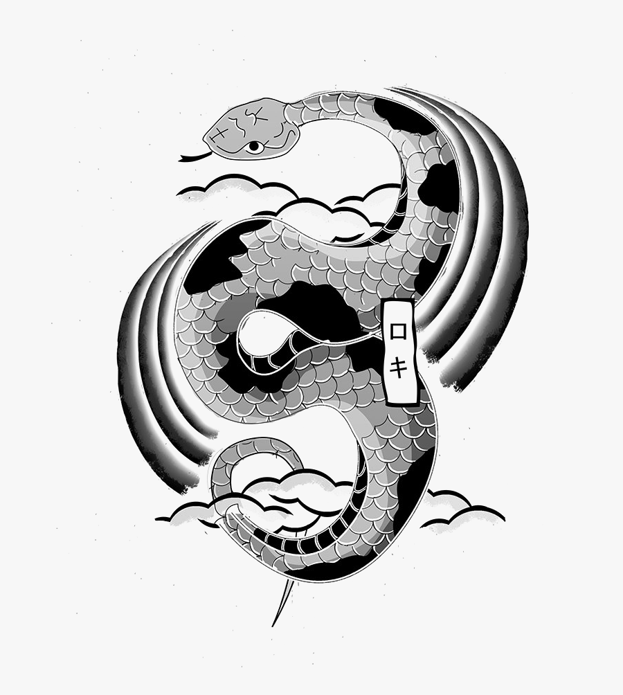 Serpent - Tattoos Png Snake, Transparent Clipart