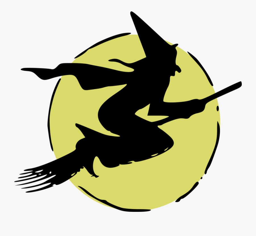 Thumb Image - Witch Flying Clip Art, Transparent Clipart