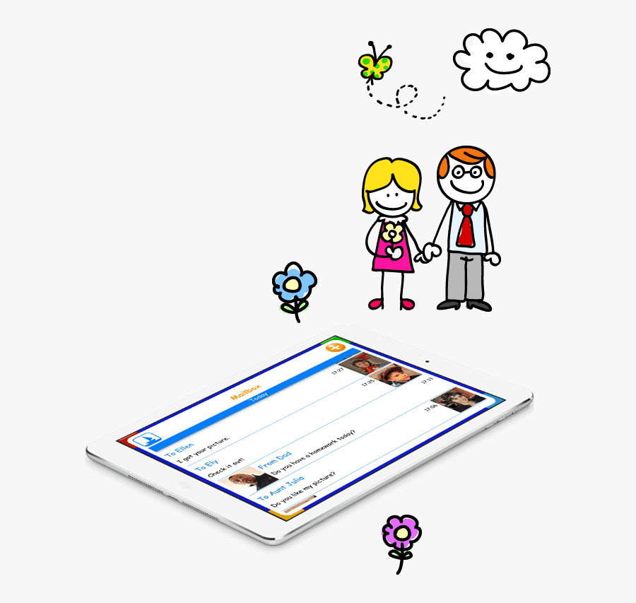 Drawing Email Clip Art - Family Cartoon, Transparent Clipart