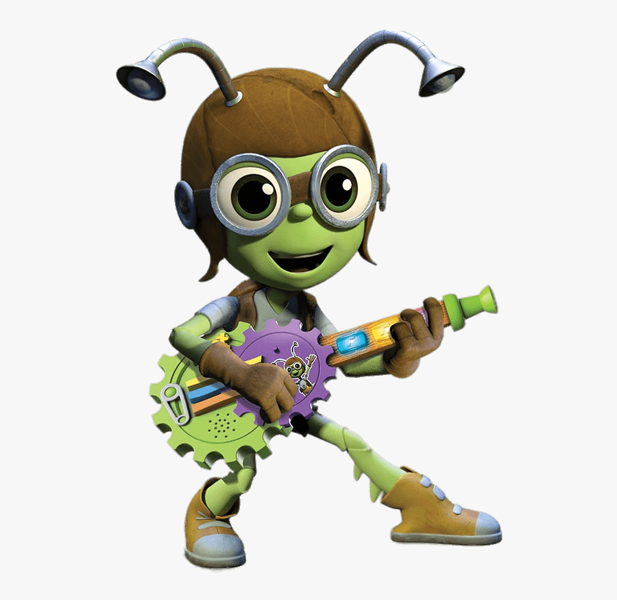 Beat Buts Crick On His Guitar - Crick From Beat Bugs, Transparent Clipart