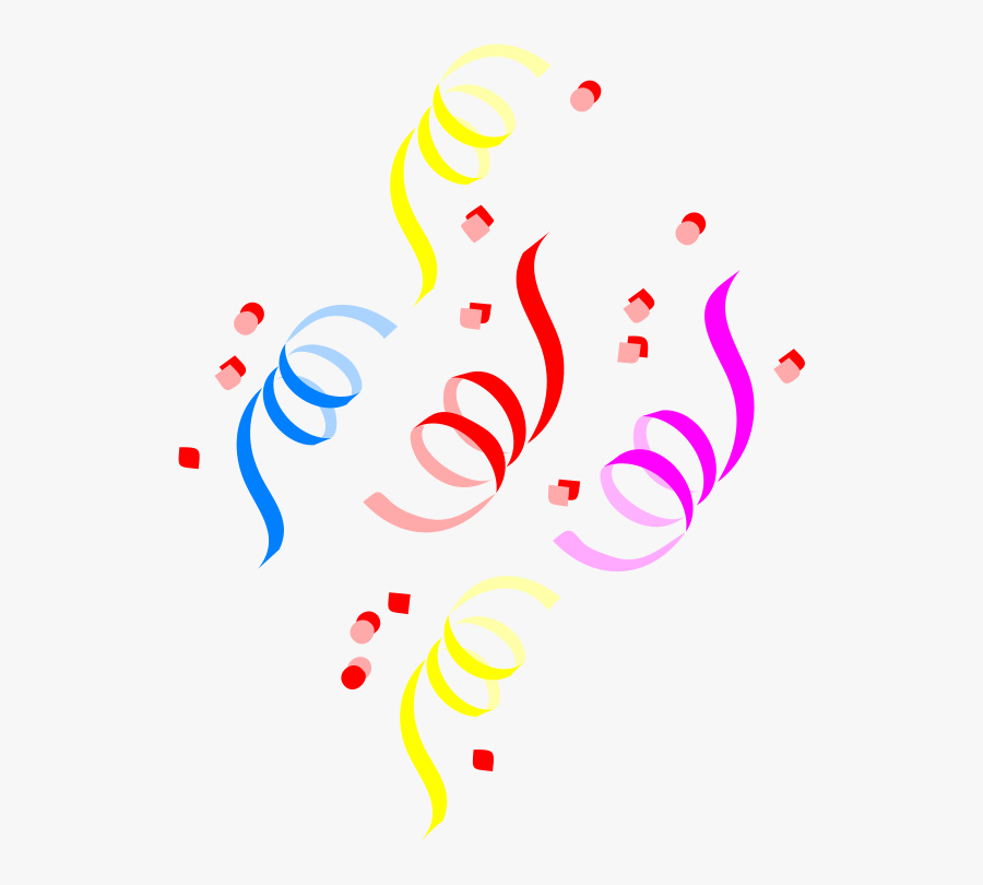 Transparent Swirls And Twirls Clipart - Confetti Clip Art, Transparent Clipart