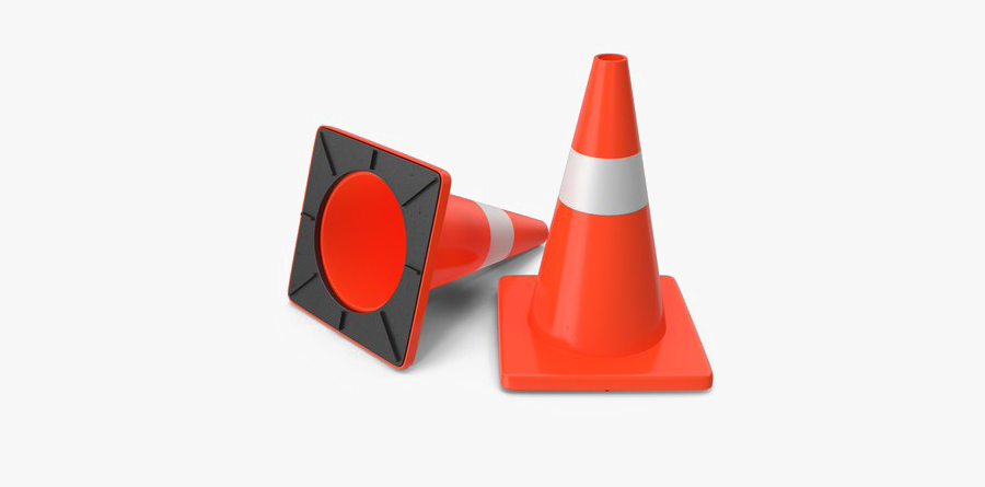 Construction Cone Download Transparent Png Image - Traffic Cones Png, Transparent Clipart