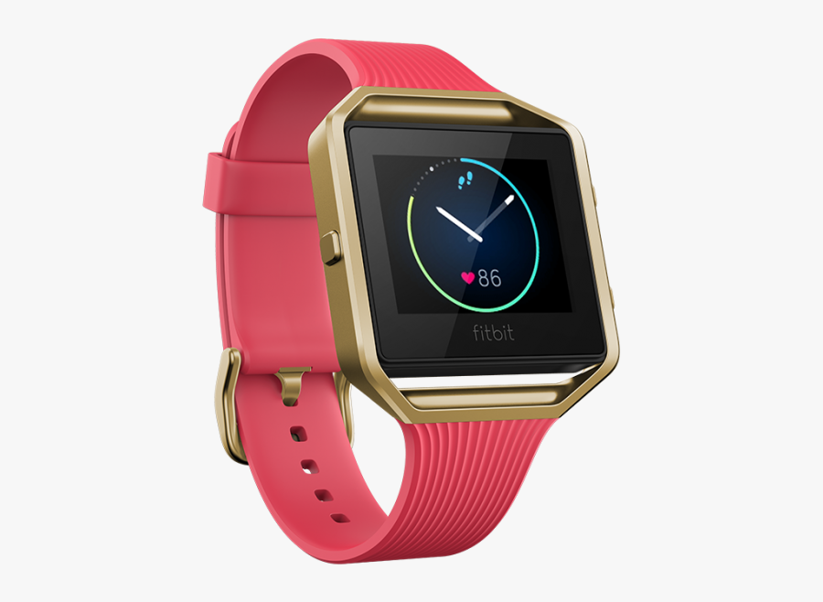 Pink Fitbit Blaze, Transparent Clipart