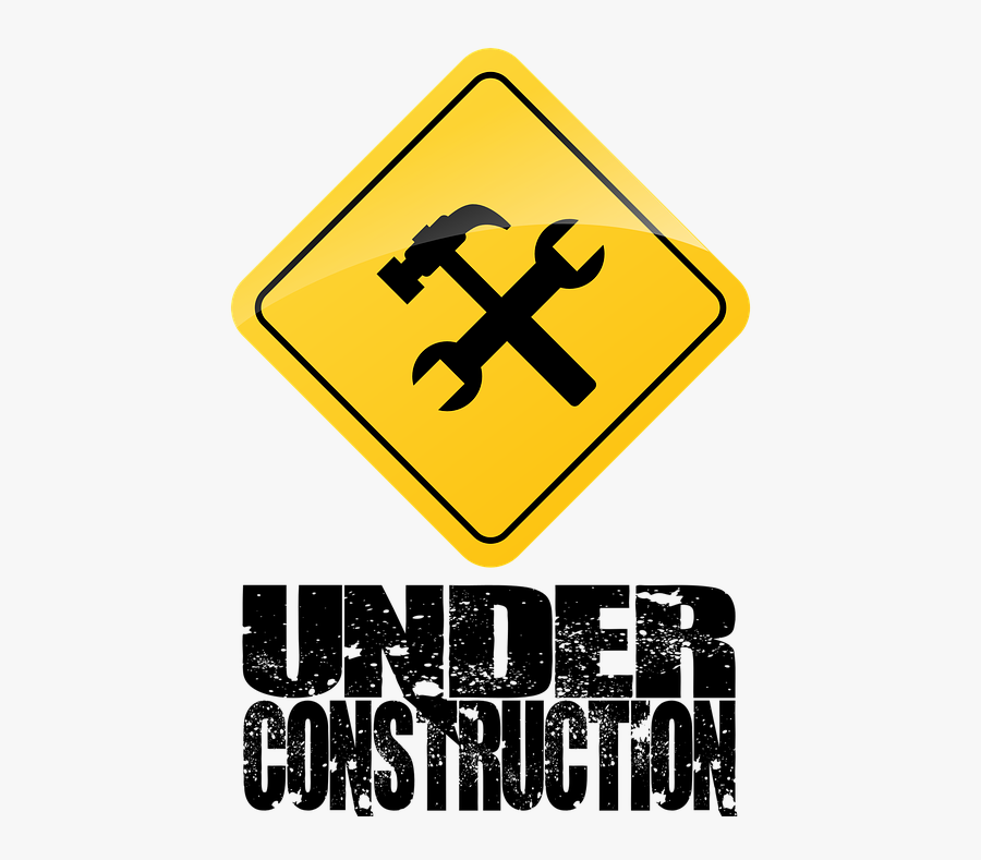 Under Construction Banner Png, Transparent Clipart