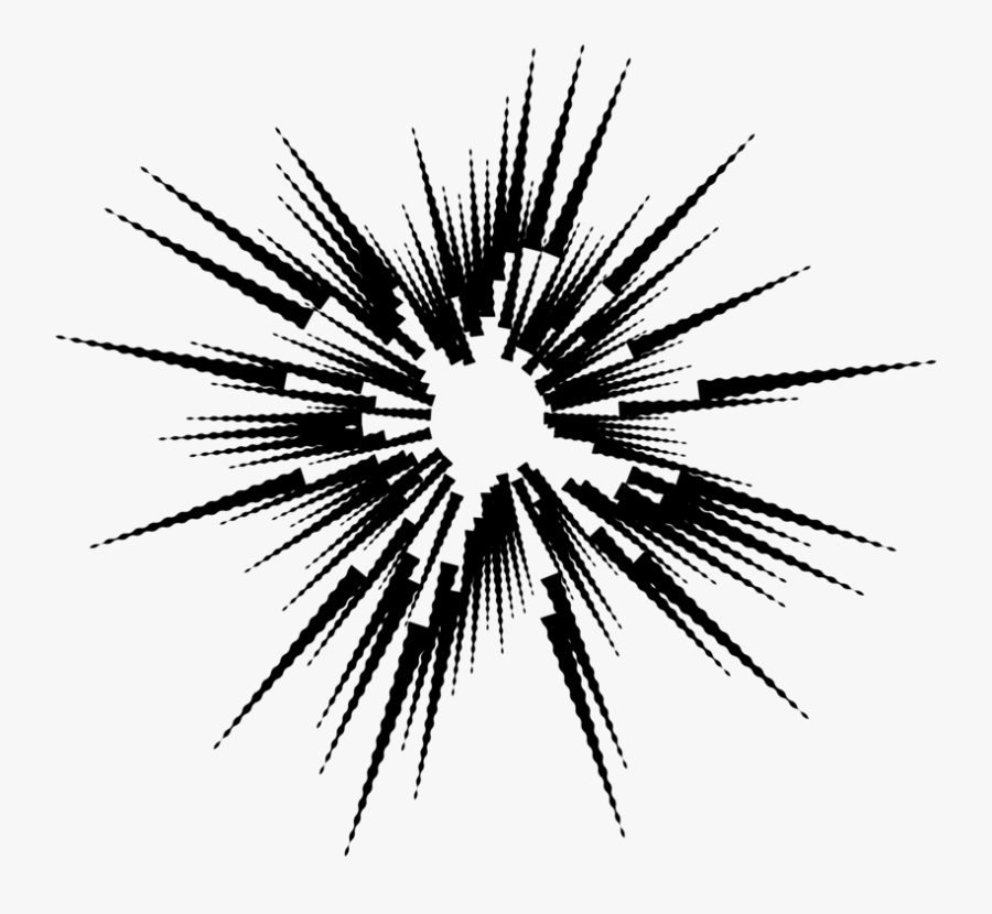 Photography - Black And White Explosion Transparent, Transparent Clipart