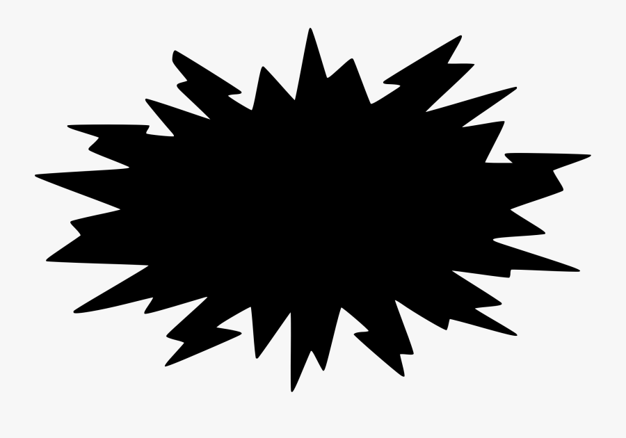 Explosion Black Clip Art - Black Explosion Png, Transparent Clipart