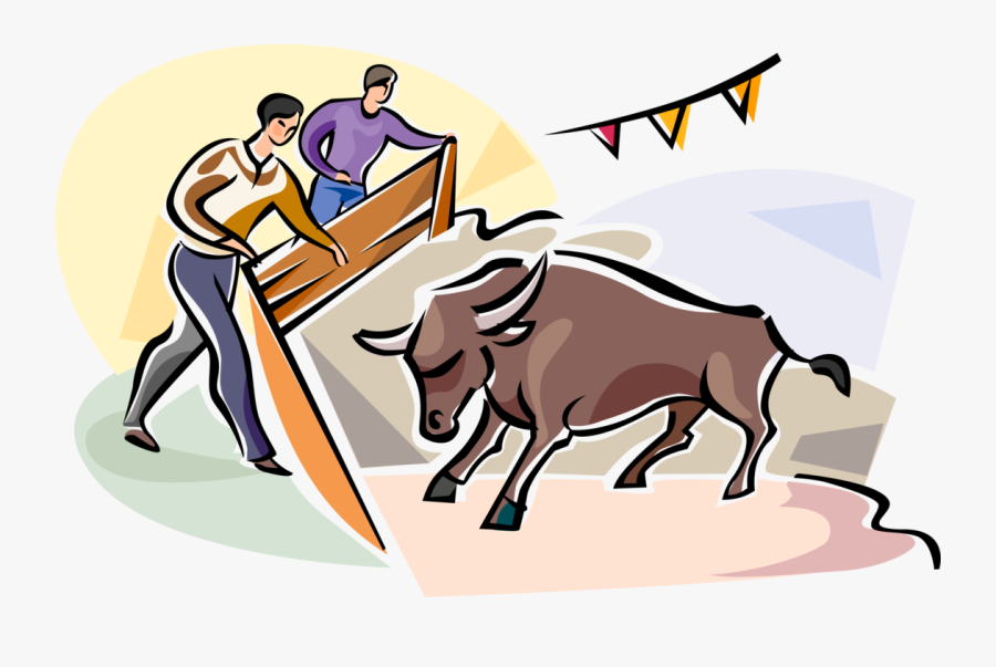 Ox Clipart Bullfighting Spanish - San Fermin Art Clip, Transparent Clipart