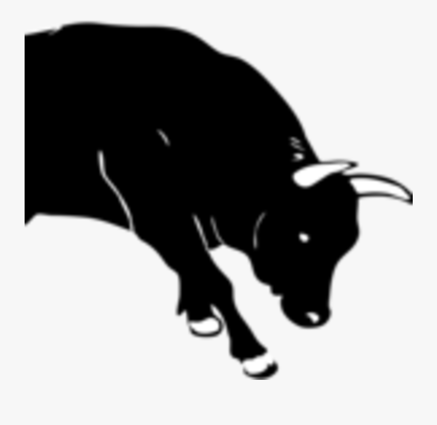 Transparent Bull Silhouette, Transparent Clipart