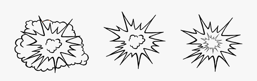 Explosion-sketches - Explosion Sketch Png, Transparent Clipart