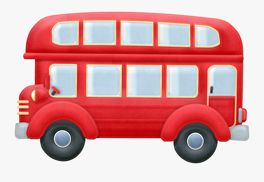 Red School Bus Clipart, Transparent Clipart